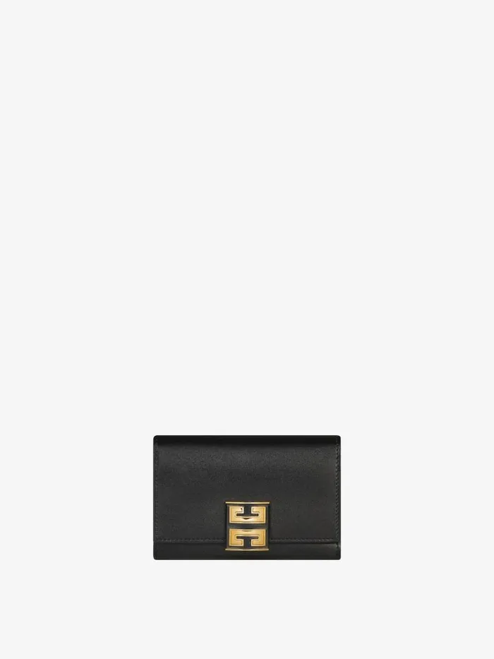 Women Wallets and Card Holders Givenchy 4G Wallet In Leather Black