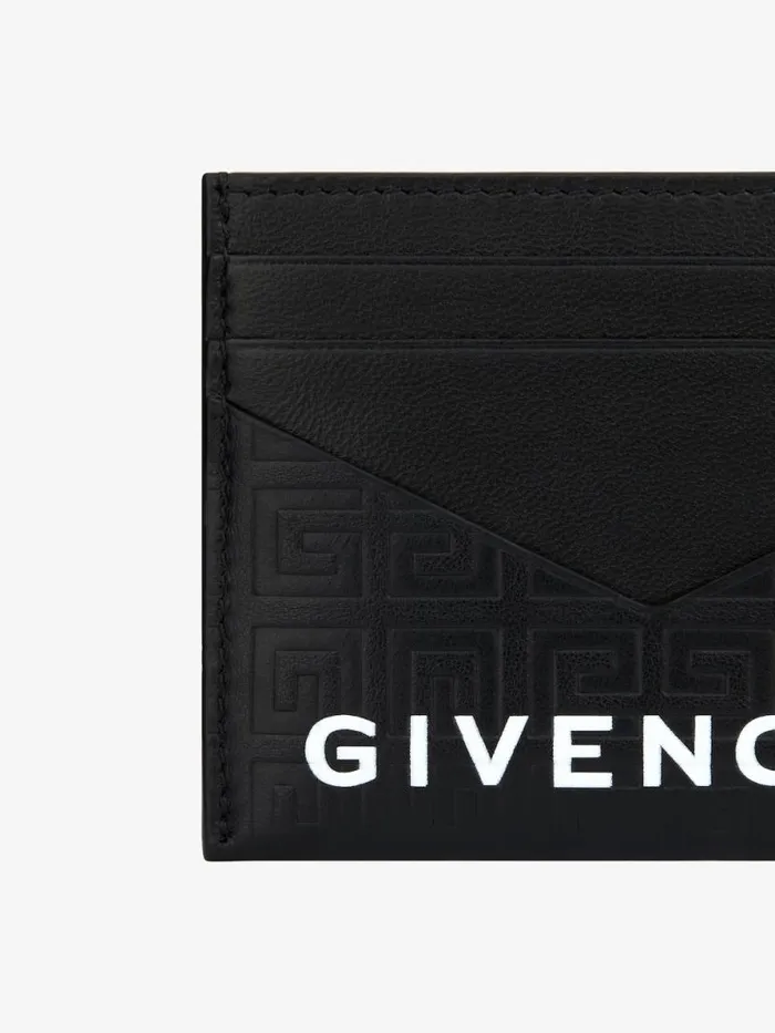Women Wallets and Card Holders Givenchy GCut Card Holder In 4G Leather Black Women Wallets and Card Holders Givenchy GCut Card Holder In 4G Leather Black