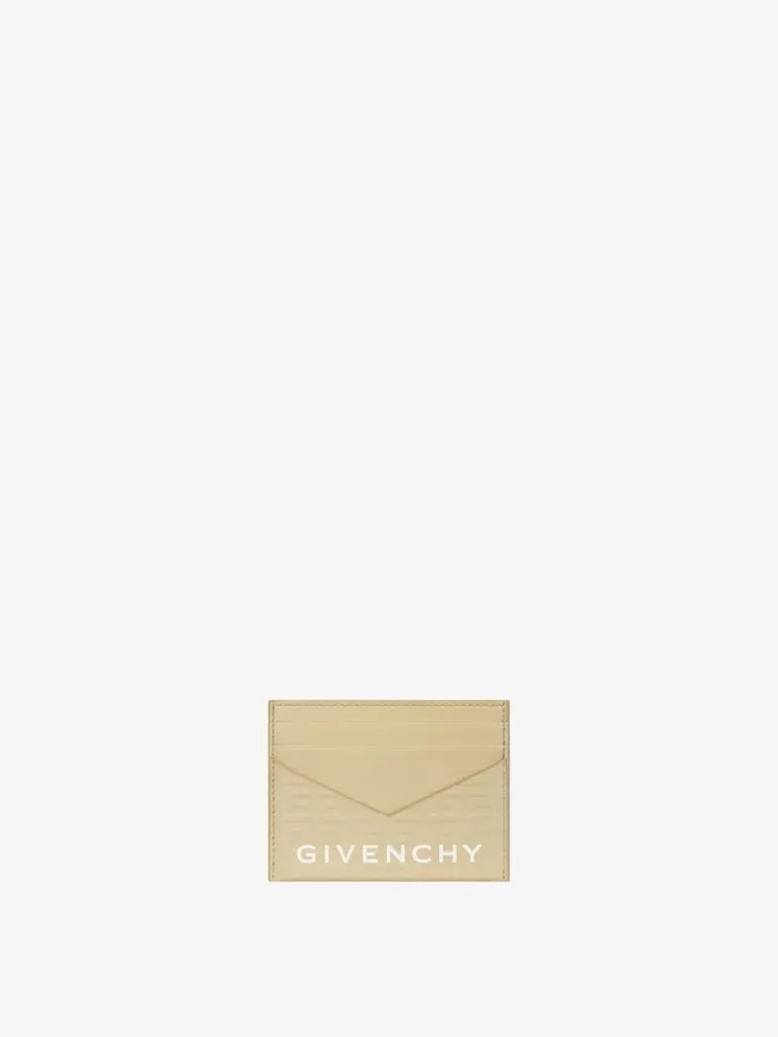 Women Wallets and Card Holders Givenchy GCut Card Holder In 4G Leather Natural Beige Women Wallets and Card Holders Givenchy GCut Card Holder In 4G Leather Natural Beige