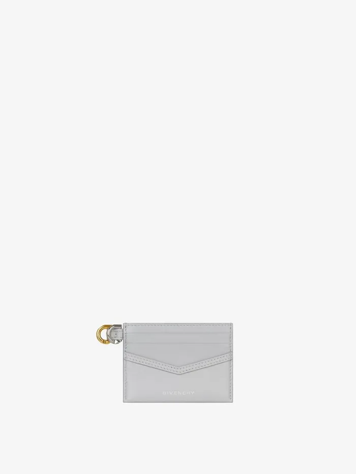 Women Wallets and Card Holders Givenchy Voyou Card Holder In Leather Light Grey Women Wallets and Card Holders Givenchy Voyou Card Holder In Leather Light Grey
