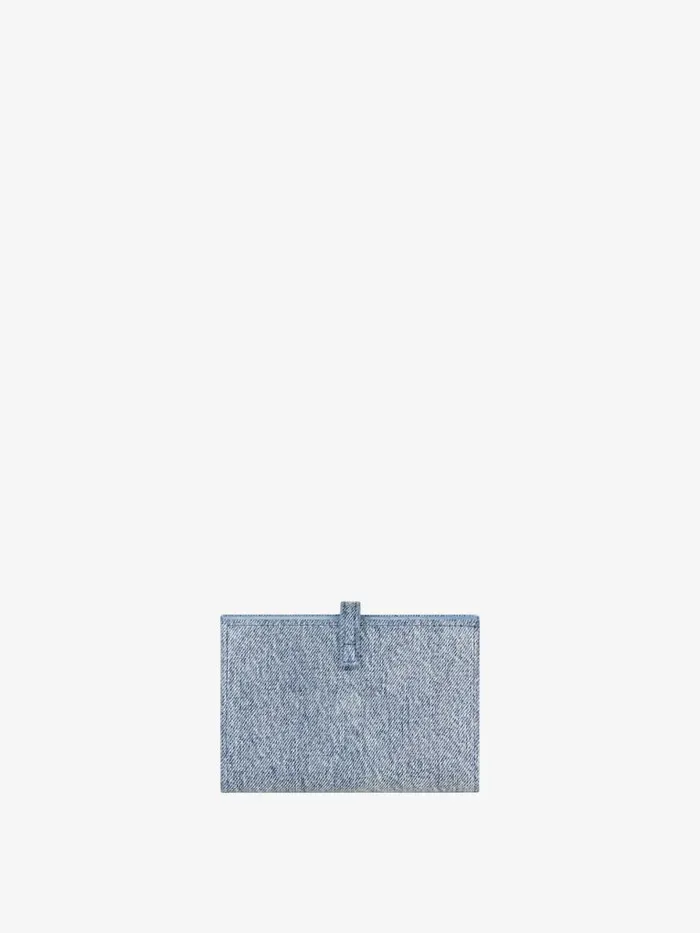 Women Wallets and Card Holders Givenchy Voyou Wallet In Denim Medium Blue Women Wallets and Card Holders Givenchy Voyou Wallet In Denim Medium Blue