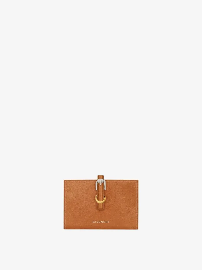 Women Wallets and Card Holders Givenchy Voyou Wallet In Leather Soft Tan