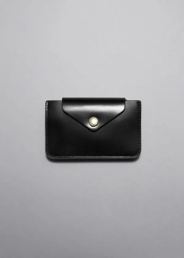 Women Wallets and Other Stories Leather Card Holder Black