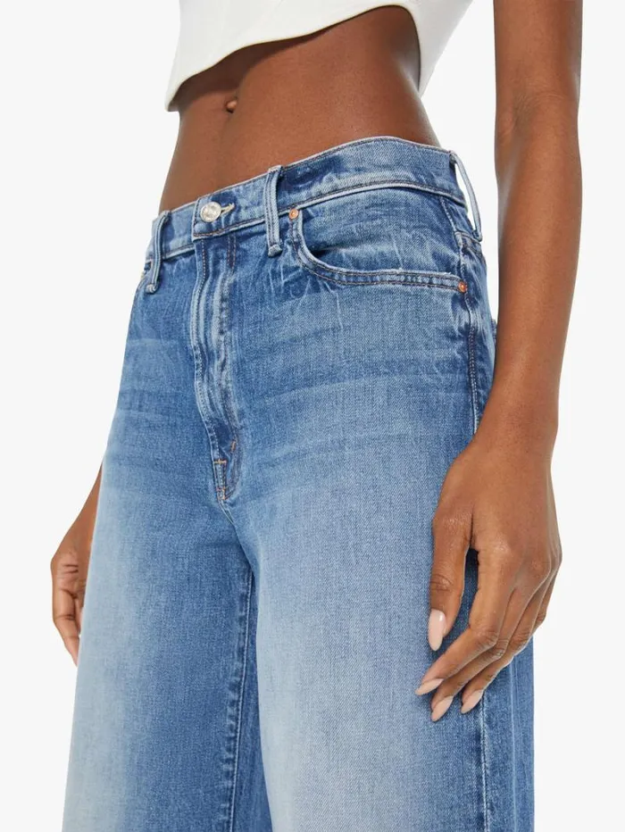 Women Wide Leg Mother Denim The Ditcher Roller Zip Skimp Wash Music Is The Medium Women Wide Leg Mother Denim The Ditcher Roller Zip Skimp Wash Music Is The Medium