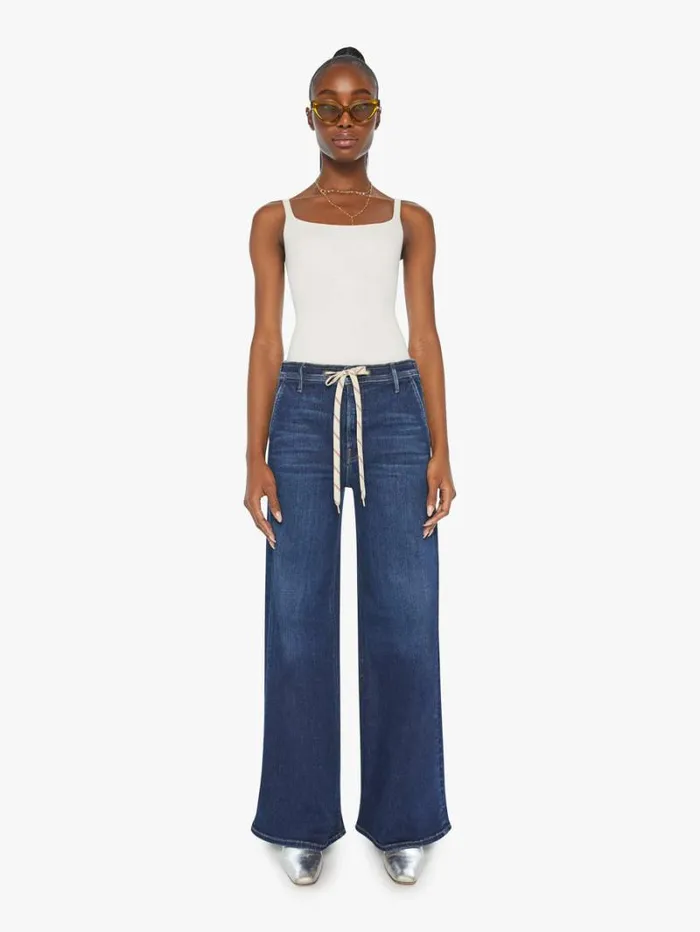 Women Wide Leg Mother Denim The Drawn Undercover Prep Sneak Wash Mind Games
