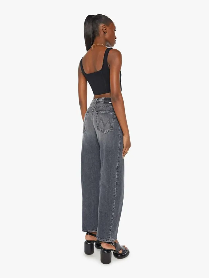 Women Wide Leg Mother Denim The HalfPipe Flood Wash Outta Sight