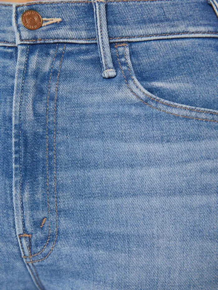 Women Wide Leg Mother Denim The Hustler Sidewinder Wash Enjoy The Ride