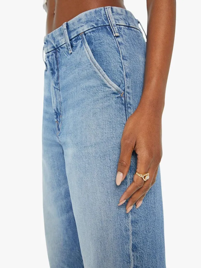 Women Wide Leg Mother Denim The Sk8er Prep Sneak Wash Are We There Yet