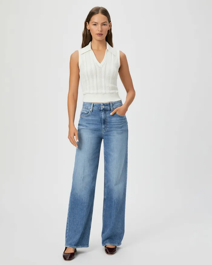 Women Wide Leg PAIGE Sasha 32 Inch Wide Leg Jean 8211 Archives