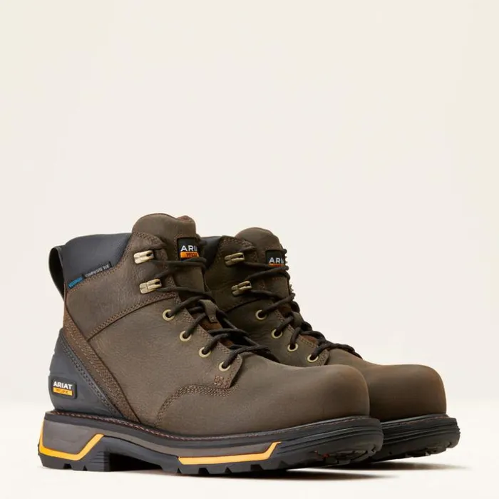 Work Boots Men Ariat Big Rig 6034 Waterproof Composite Toe Work Boot Iron Coffee Work Boots Men Ariat Big Rig 6034 Waterproof Composite Toe Work Boot Iron Coffee
