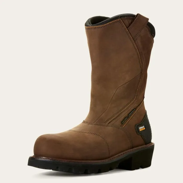 Work Boots Men Ariat Powerline 400G Waterproof 400g Composite Toe Work Boot Oily Distressed Brown Work Boots Men Ariat Powerline 400G Waterproof 400g Composite Toe Work Boot Oily Distressed Brown