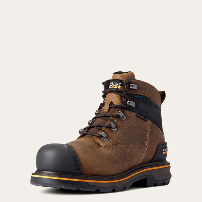 Work Boots Men Ariat Stump Jumper 6034 Waterproof Composite Toe Work Boot Dark Hickory Work Boots Men Ariat Stump Jumper 6034 Waterproof Composite Toe Work Boot Dark Hickory