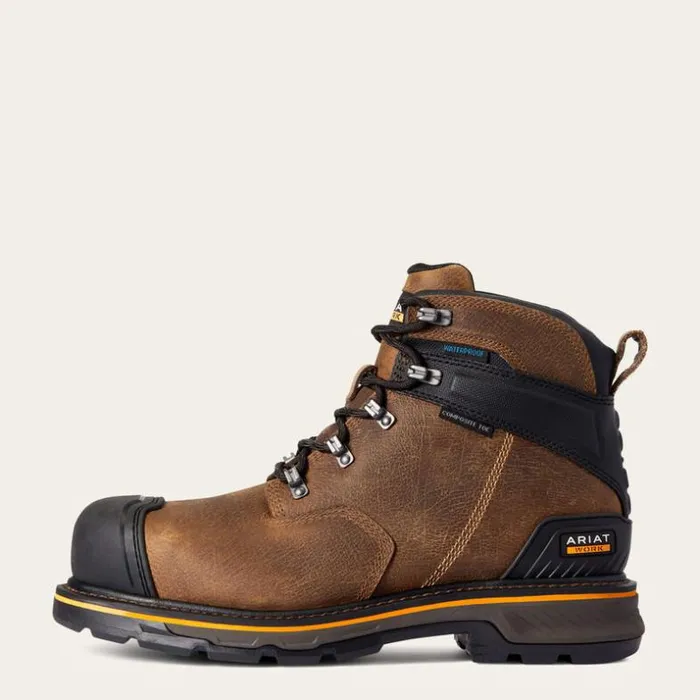 Work Boots Men Ariat Stump Jumper 6034 Waterproof Composite Toe Work Boot Dark Hickory Work Boots Men Ariat Stump Jumper 6034 Waterproof Composite Toe Work Boot Dark Hickory