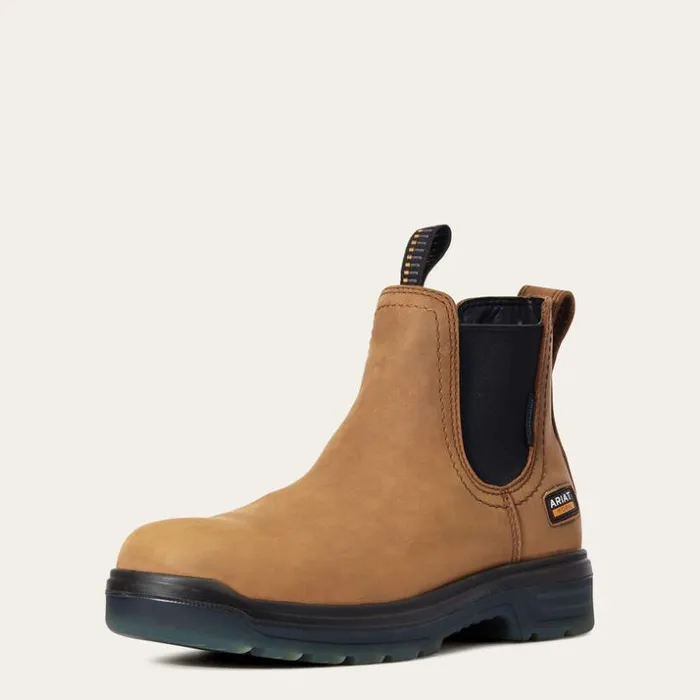 Work Boots Men Ariat Turbo Chelsea Waterproof Work Boot Aged Bark