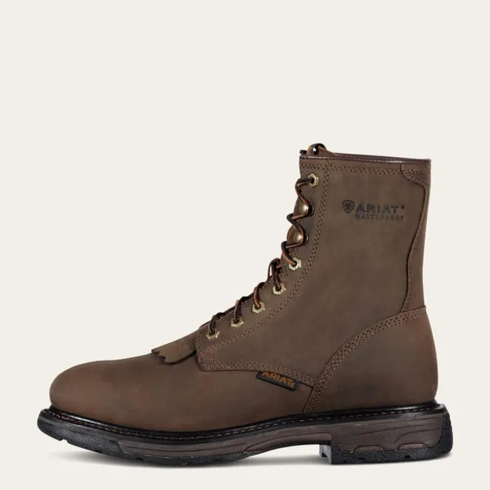 Work Boots Men Ariat WorkHog 8034 Waterproof Work Boot Oily Distressed Brown Work Boots Men Ariat WorkHog 8034 Waterproof Work Boot Oily Distressed Brown