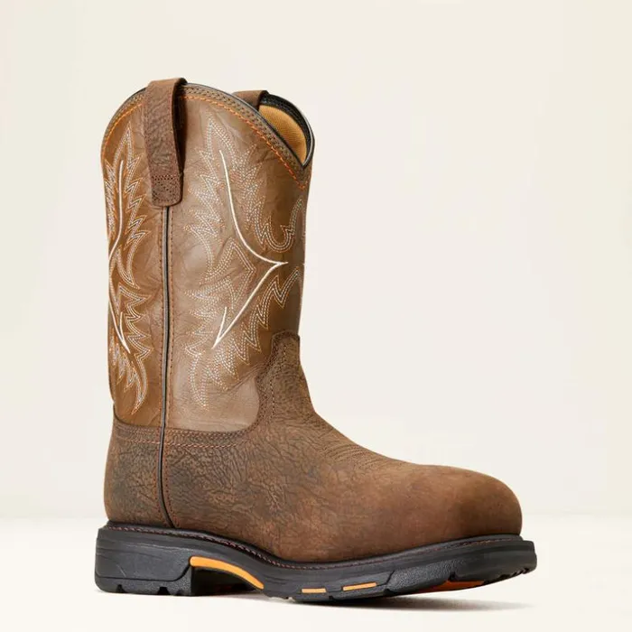 Work Boots Men Ariat WorkHog CSA Waterproof Insulated Composite Toe Work Boot Bruin Brown