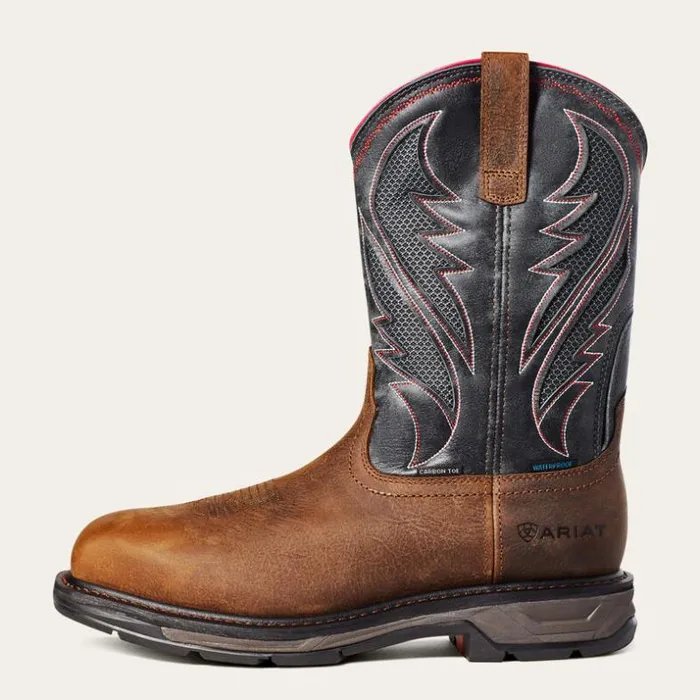 Work Boots Men Ariat WorkHog XT VentTEK Waterproof Carbon Toe Work Boot Rye Brown Work Boots Men Ariat WorkHog XT VentTEK Waterproof Carbon Toe Work Boot Rye Brown