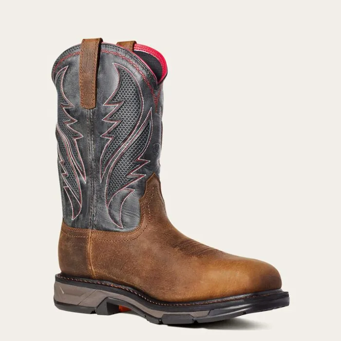 Work Boots Men Ariat WorkHog XT VentTEK Waterproof Carbon Toe Work Boot Rye Brown Work Boots Men Ariat WorkHog XT VentTEK Waterproof Carbon Toe Work Boot Rye Brown