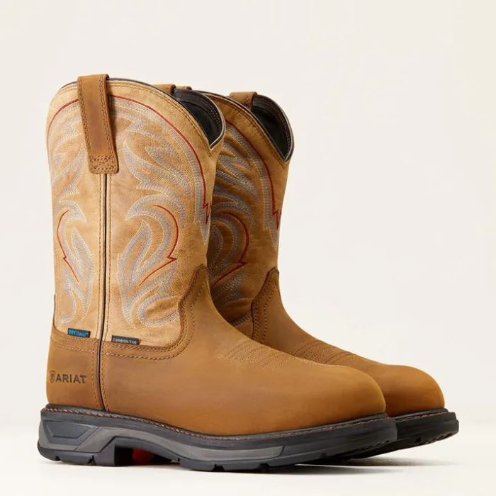 Work Boots Men Ariat WorkHog XT Waterproof Carbon Toe Work Boot Distressed Brown Work Boots Men Ariat WorkHog XT Waterproof Carbon Toe Work Boot Distressed Brown