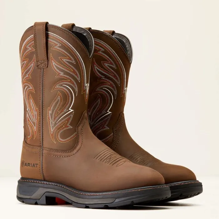 Work Boots Men Ariat WorkHog XT Work Boot Distressed Brown Work Boots Men Ariat WorkHog XT Work Boot Distressed Brown