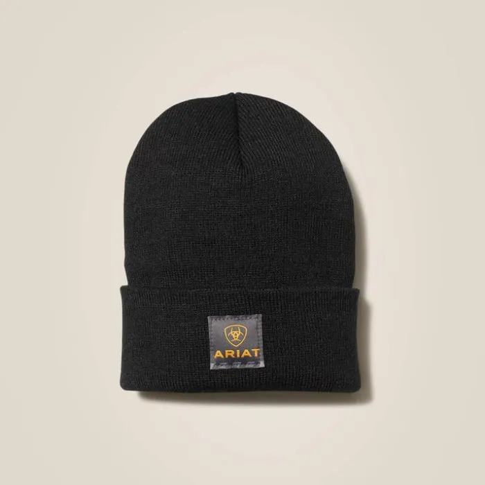 Workwear Men Ariat Rebar Watch Cap Black