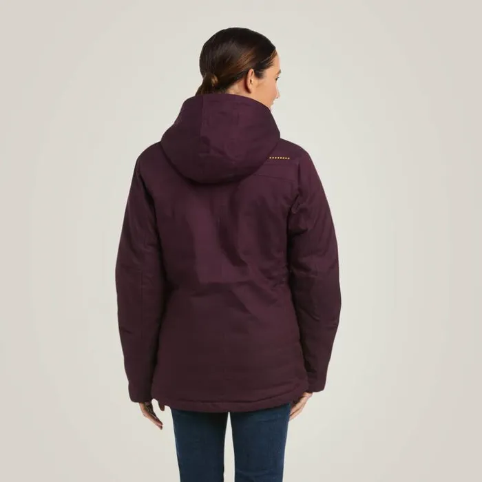 Workwear Women Ariat Rebar DuraCanvas Insulated Jacket Plum Perfect Workwear Women Ariat Rebar DuraCanvas Insulated Jacket Plum Perfect