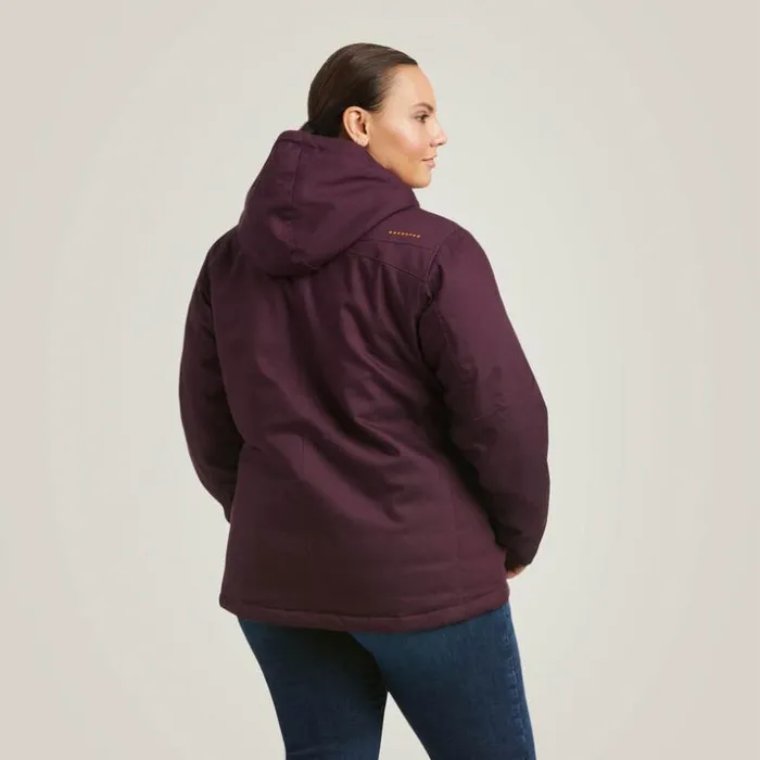 Workwear Women Ariat Rebar DuraCanvas Insulated Jacket Plum Perfect Workwear Women Ariat Rebar DuraCanvas Insulated Jacket Plum Perfect