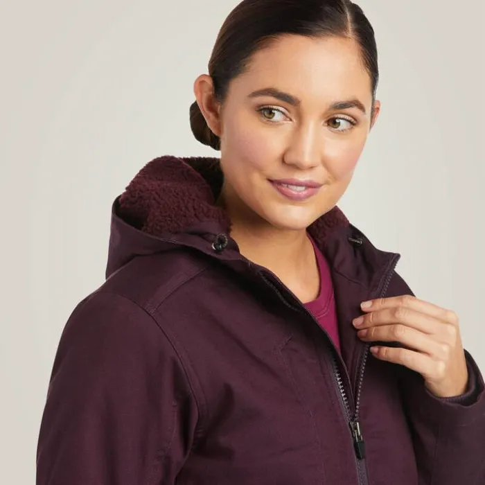 Workwear Women Ariat Rebar DuraCanvas Insulated Jacket Plum Perfect Workwear Women Ariat Rebar DuraCanvas Insulated Jacket Plum Perfect