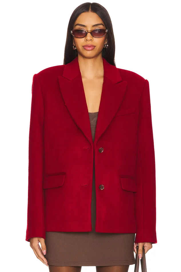 X Emily Gemma Micah Blazer Red Women Lovers and Friends Jackets and Coats