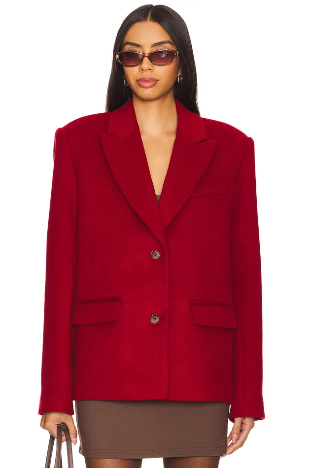 X Emily Gemma Micah Blazer Red Women Lovers and Friends Jackets and Coats X Emily Gemma Micah Blazer Red Women Lovers and Friends Jackets and Coats