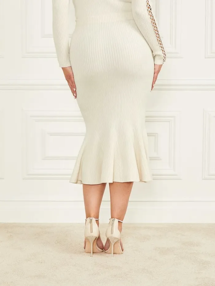 Yohana Sweater Skirt Pale Pearl Women Bottoms GUESS Yohana Sweater Skirt Pale Pearl Women Bottoms GUESS