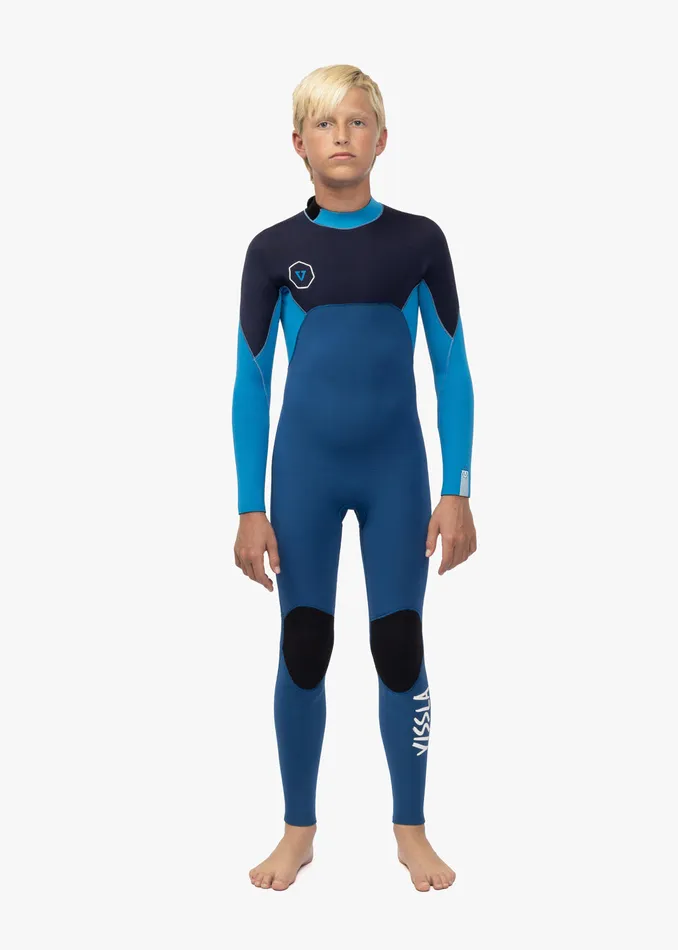 Youth 7 Seas 32 Boys Back Zip Full Suit SUPER BLUE Wetsuits Vissla