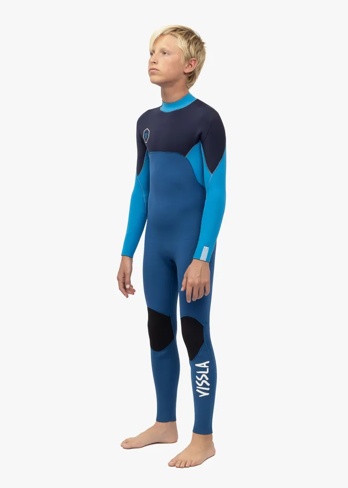 Youth 7 Seas 32 Boys Back Zip Full Suit SUPER BLUE Wetsuits Vissla