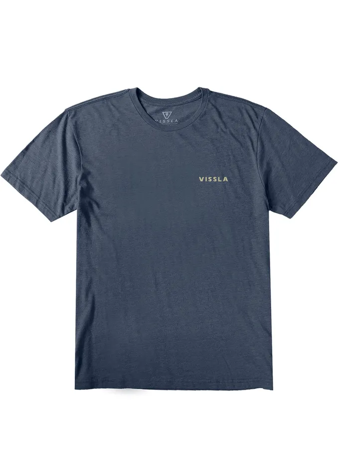 Youth Vissla Hideaway Boys Tee Navy Heather Clothing Youth Vissla Hideaway Boys Tee Navy Heather Clothing
