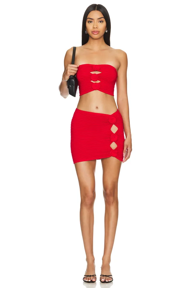 Ziona Mini Skirt Red Women Lovers and Friends Skirts Ziona Mini Skirt Red Women Lovers and Friends Skirts