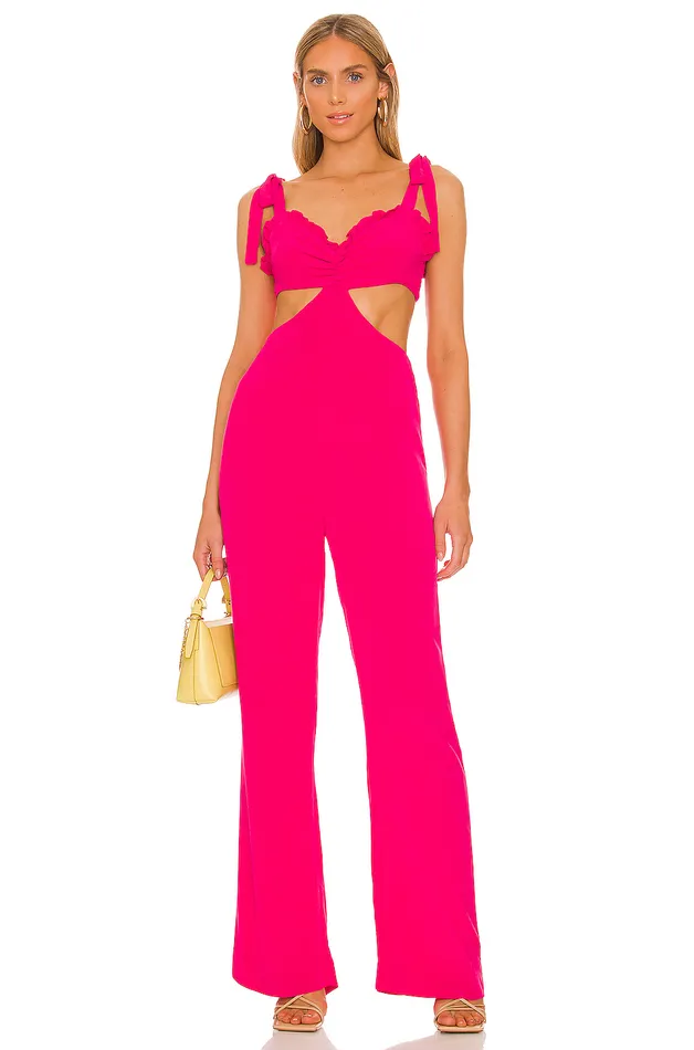 Zola Jumpsuit Passionfruit Pink Women Lovers and Friends Jumpsuits